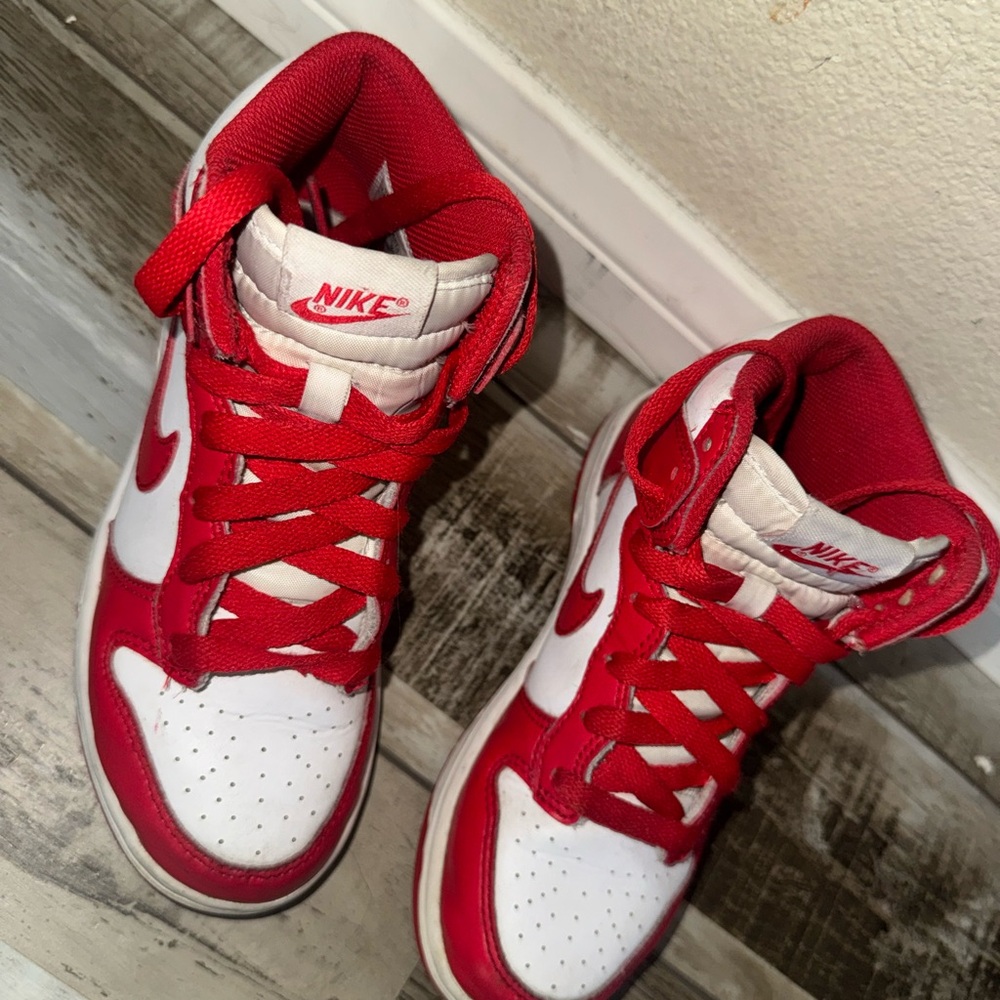 Kids Red Nike Sneakers